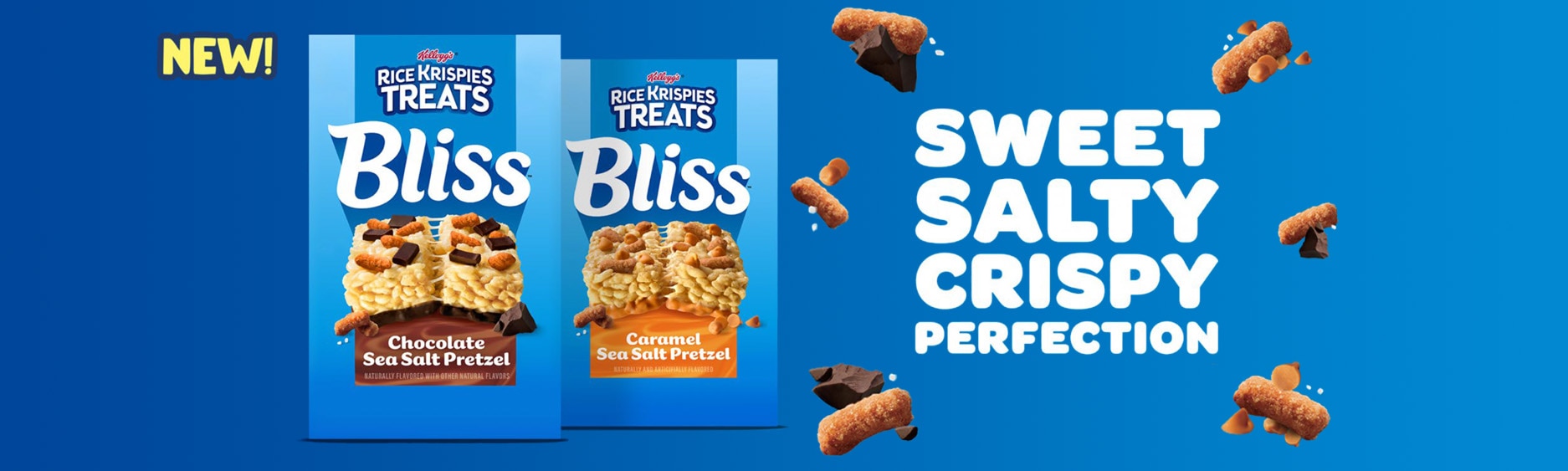 New. Rice Krispies Treats Bliss. Sweet, Salty, Crispy, Perfection.