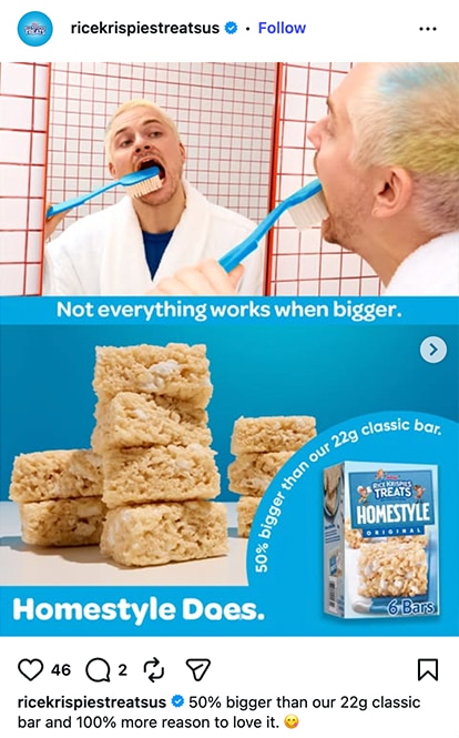 Not everything works when bigger. Homestyle does. 